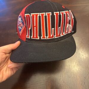 Vintage 90s Philadelphia Phillies Hat Starter Knockout Snapback Cap